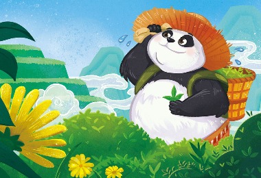 大熊猫插画