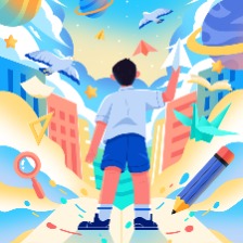 开学季男孩