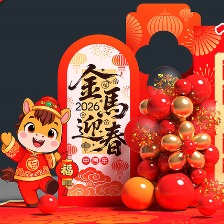 马年红包墙