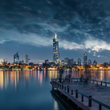 南京玄武湖夜景