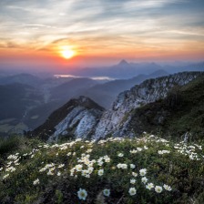 海岸上的岩层
