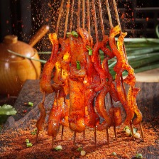 烤猪皮串
