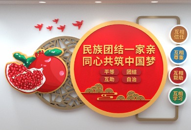 民族团结文化墙