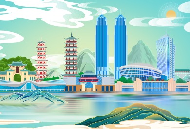 桂林插画